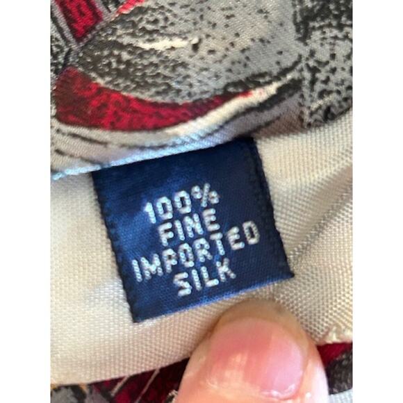 Vintage Barwyn Collection Silk Tie Lot (2) 100% Imported Silk - Picture 5 of 5